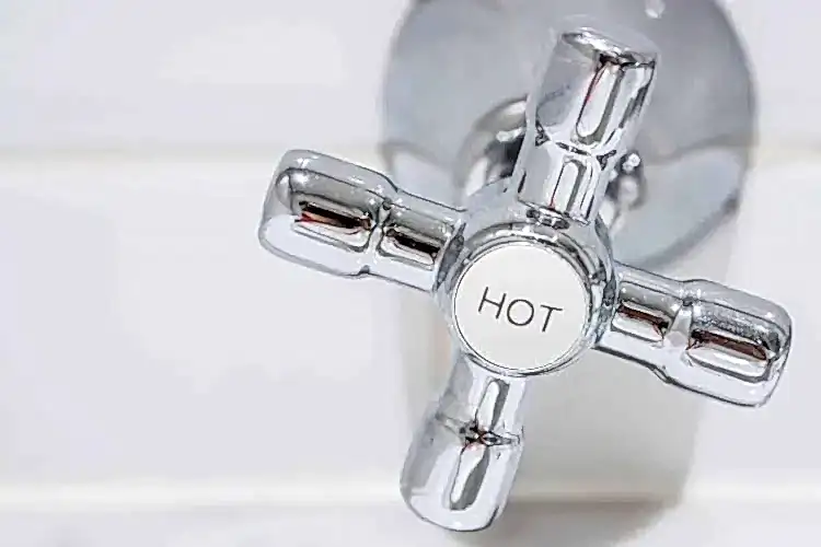Hot Water Nozzle Stock Photo for Hot Water Heater Plumbing Services