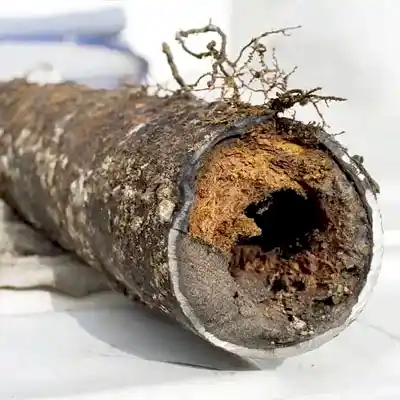 Clogged pipe