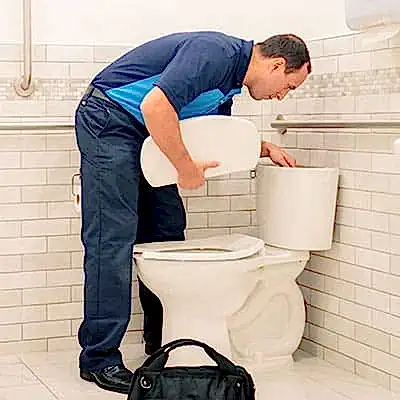 ZPZ Tech checking toilet top