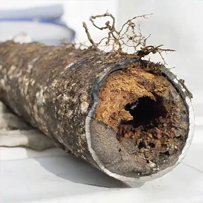 Clogged pipe