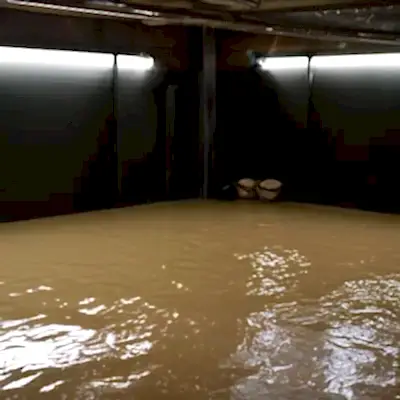 flooded room