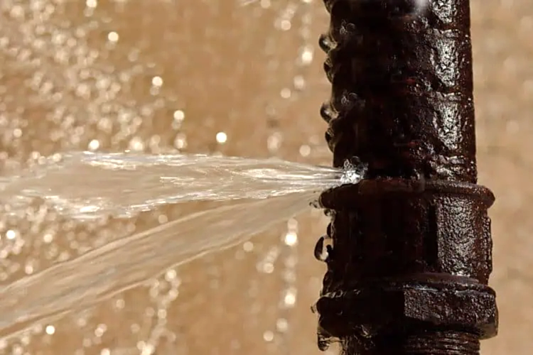 Burst Pipe Stock Photo for Burst Pipe Services