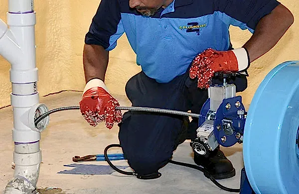 Z PLUMBERZ of Jupiter servicing floor drain