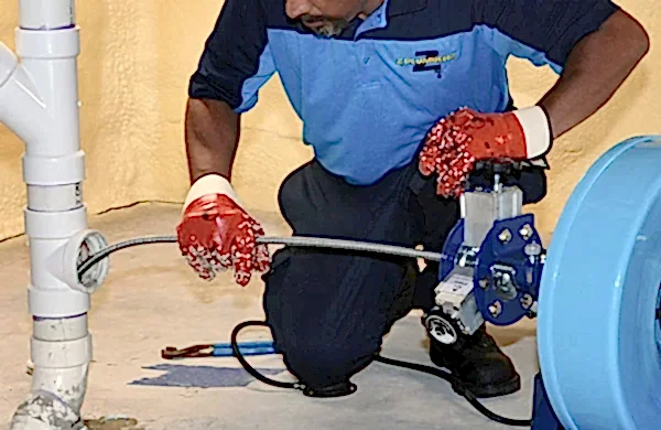 Z PLUMBERZ of Livingston servicing floor drain
