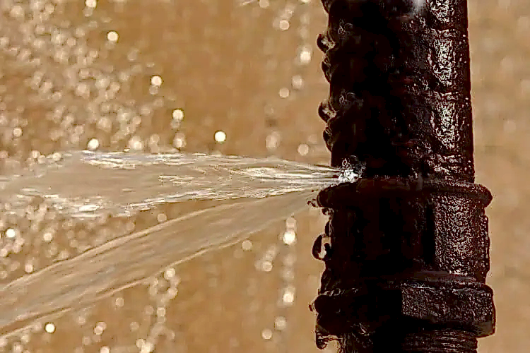 Burst Pipe Stock Photo for Burst Pipe Services