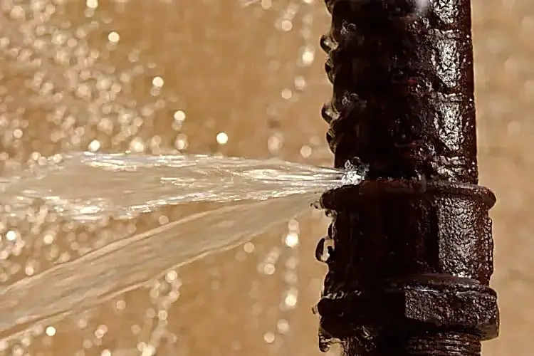 Burst Pipe Stock Photo for Burst Pipe Services