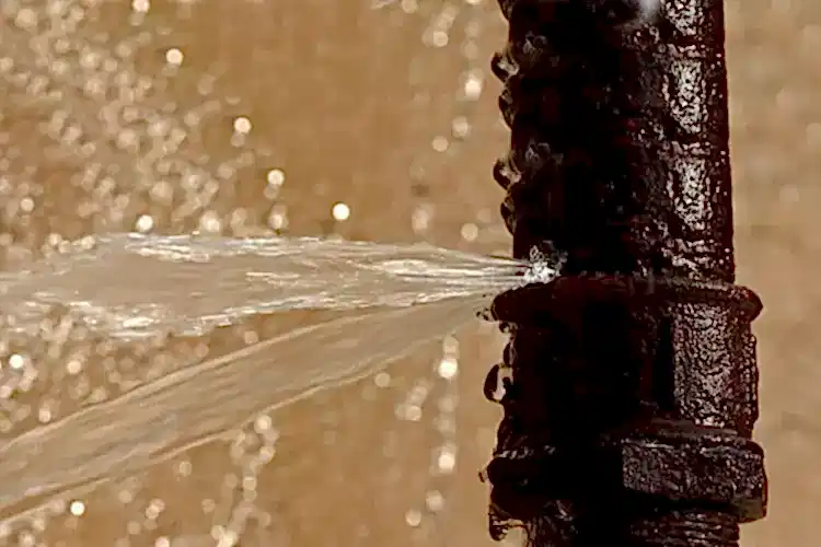 Burst Pipe Stock Photo for Burst Pipe Services