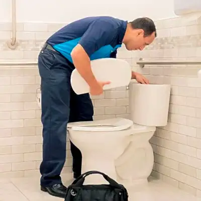 ZPZ Tech checking toilet top