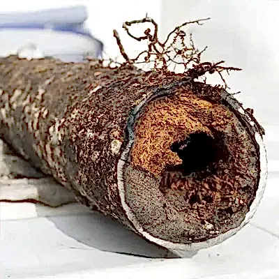 Clogged pipe