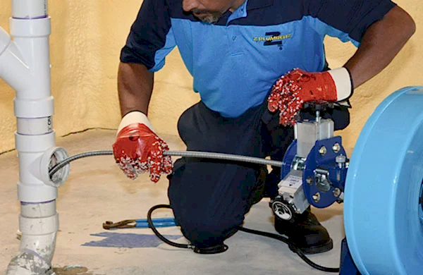 Z PLUMBERZ of Toledo servicing floor drain
