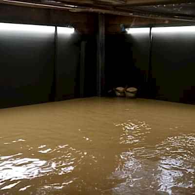 flooded room