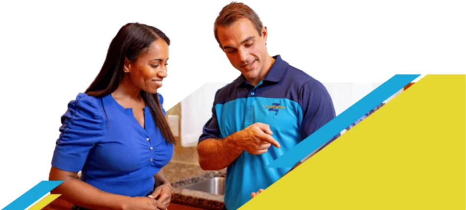 Z PLUMBERZ of Auburn Hills technician talking to a customer