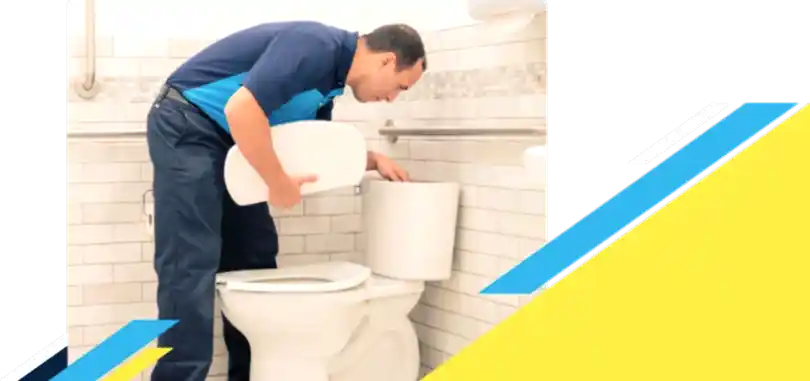 Z PLUMBERZ of Jupiter technician inspecting top chamber of a toilet