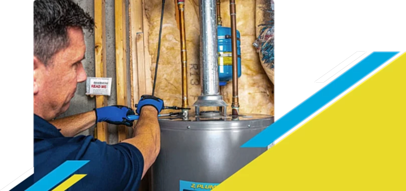 Z PLUMBERZ of Jupiter technician fixing water heater