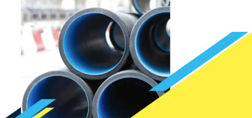 Stack of lined and coated pipes